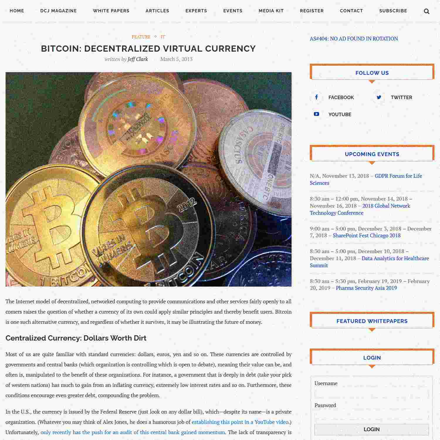 Illustration of Bitcoin: Decentralized Virtual Currency