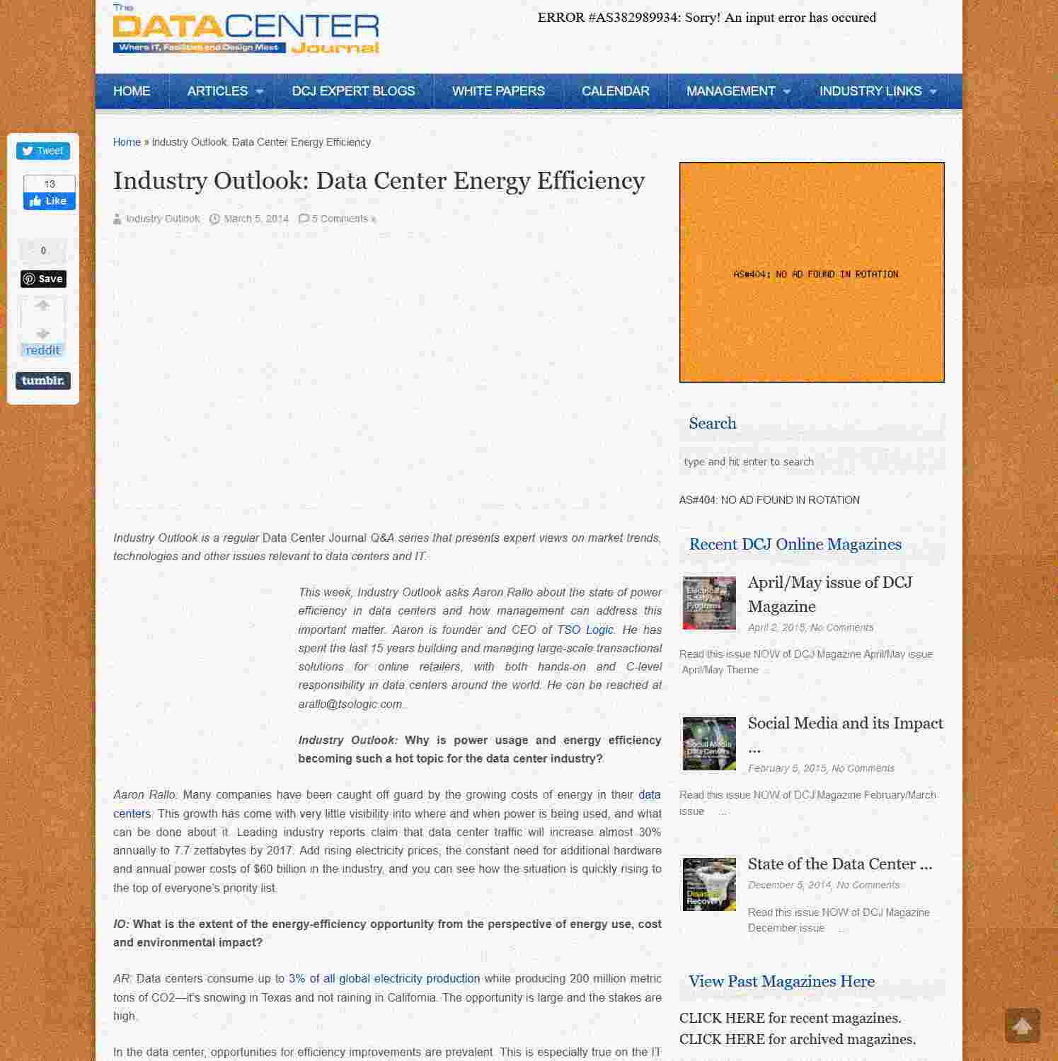 Illustration of Industry Outlook: Data Center Energy Efficiency