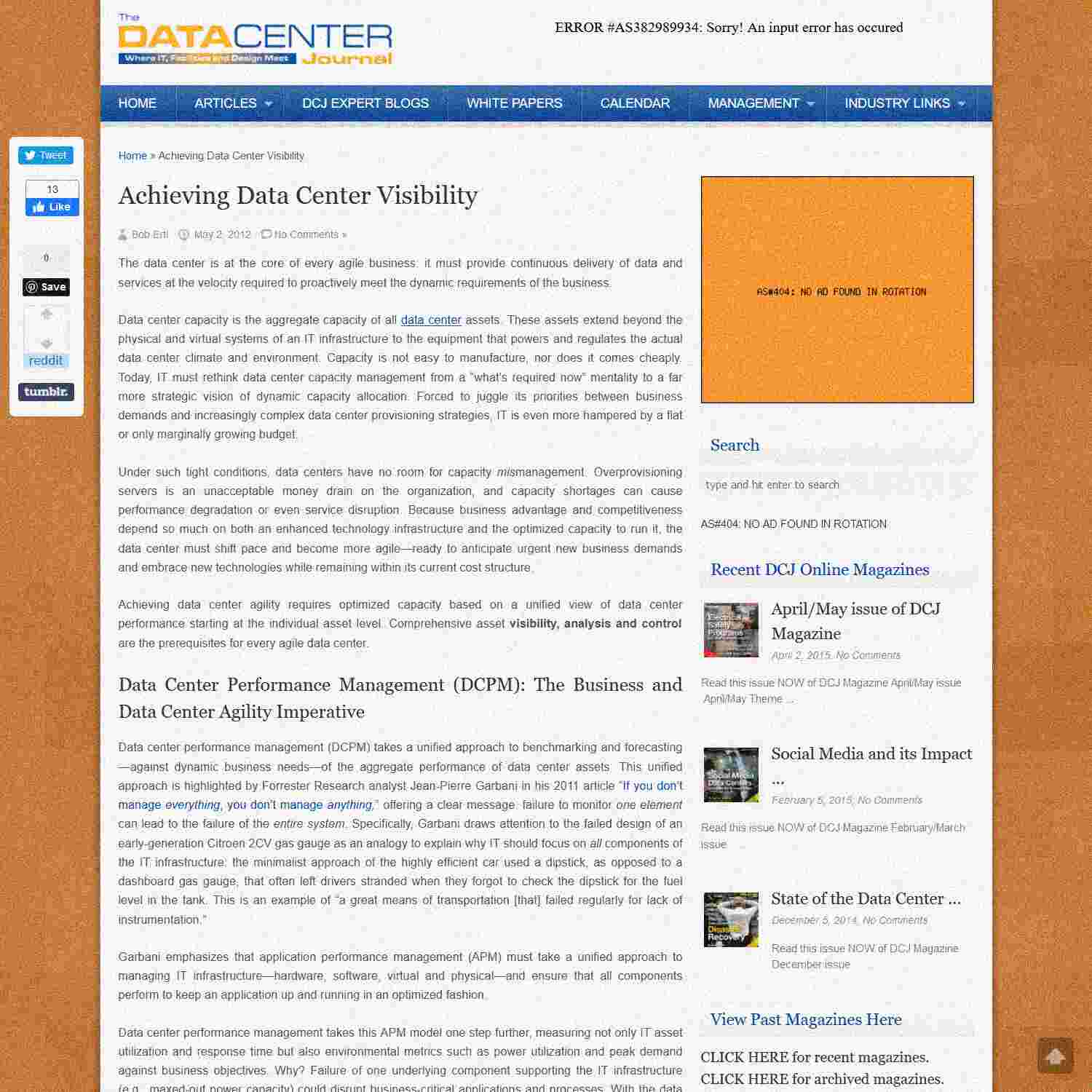 Illustration of Achieving Data Center Visibility