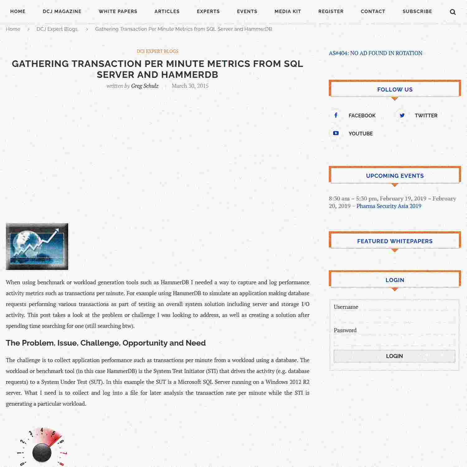 Illustration of Gathering Transaction Per Minute Metrics from SQL Server and HammerDB