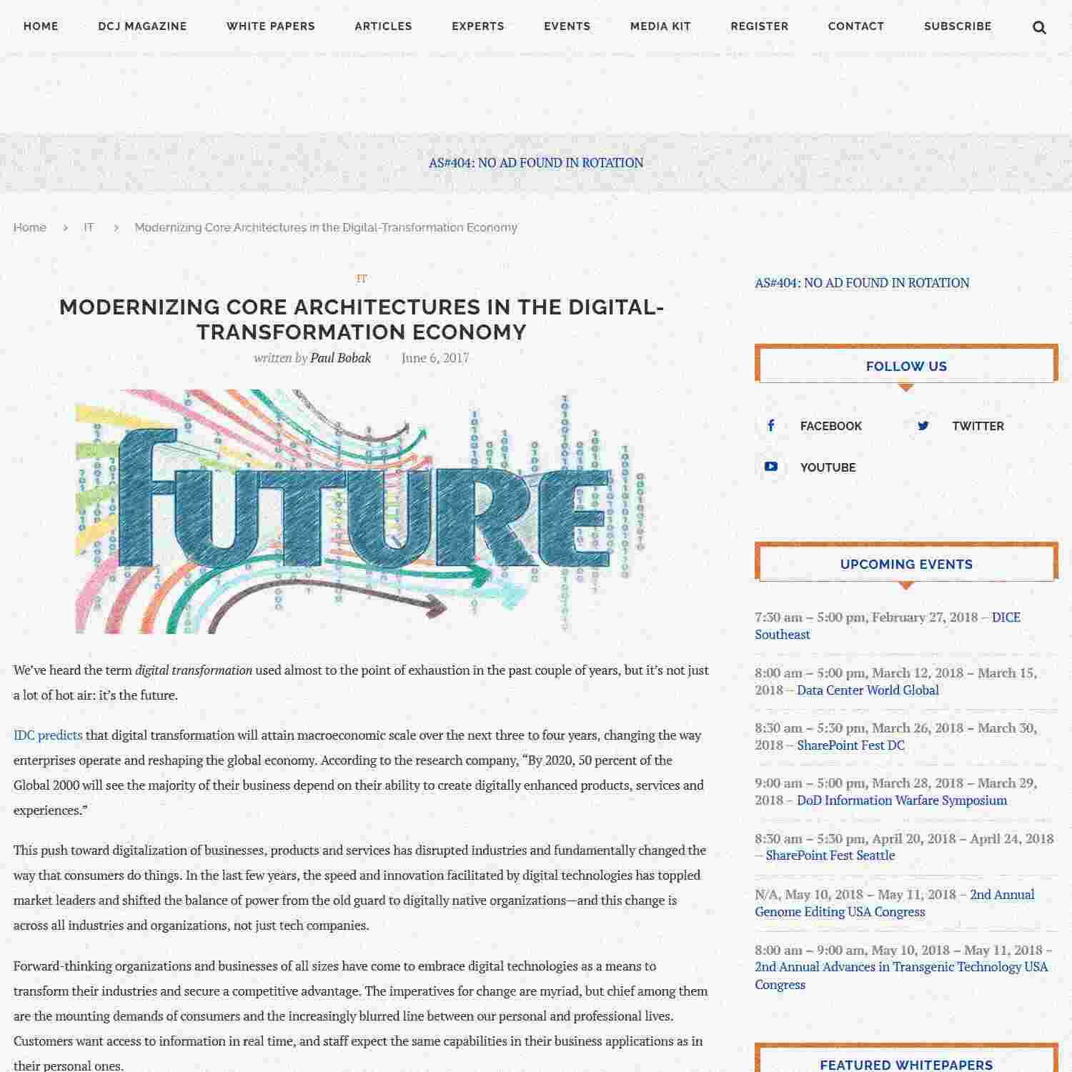 Illustration of Modernizing Core Architectures in the Digital-Transformation Economy