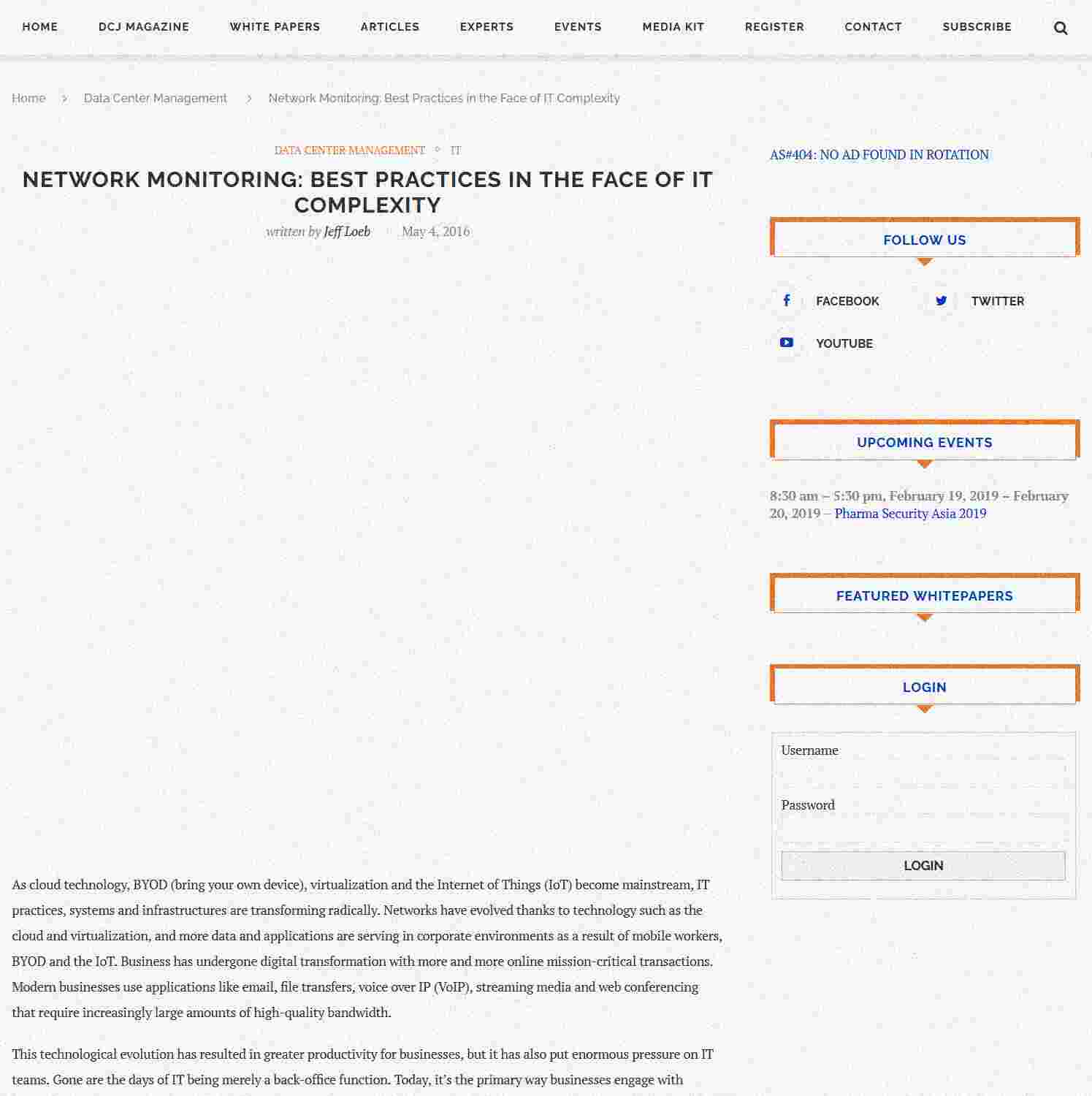 Illustration of Network Monitoring: Best Practices in the Face of IT Complexity